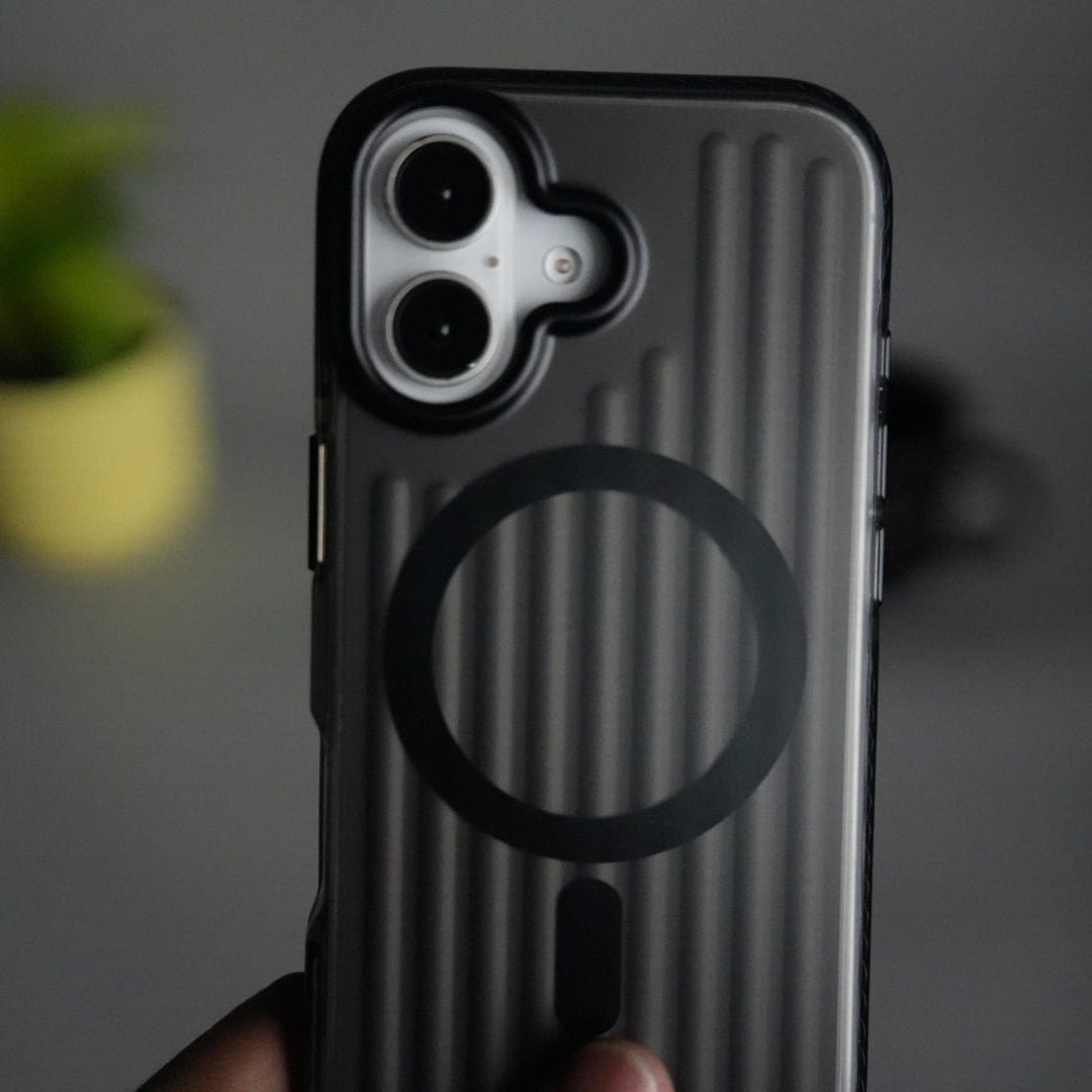 FRATO iPhone 17 Series iPhone 17 MagSafe Suitcase Design Case | Shockproof Ribbed Texture Back Cover