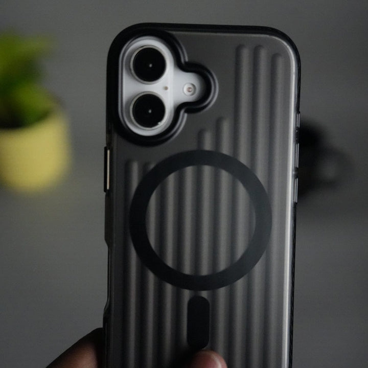 FRATO iPhone 17 Series iPhone 17 MagSafe Suitcase Design Case | Shockproof Ribbed Texture Back Cover