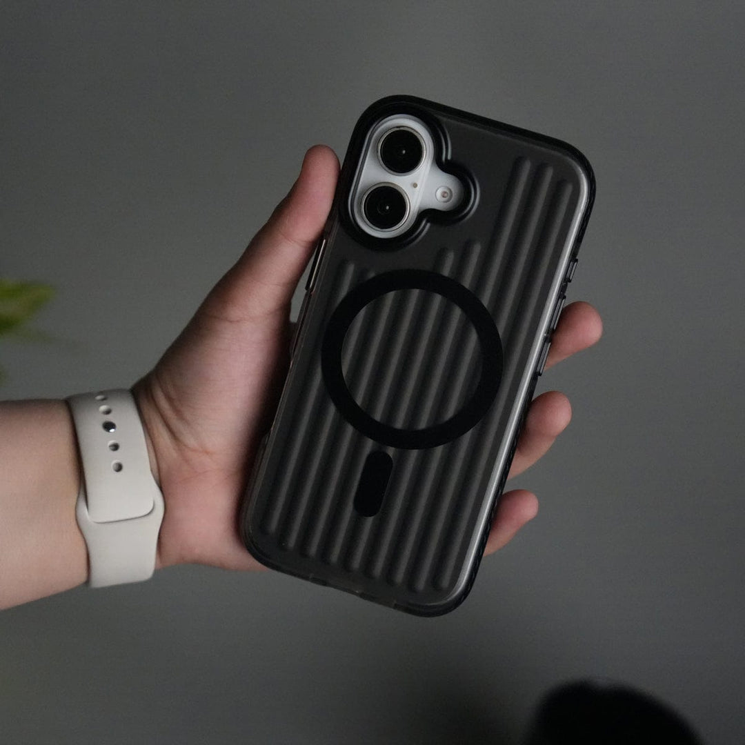 FRATO iPhone 17 Series iPhone 17 MagSafe Suitcase Design Case | Shockproof Ribbed Texture Back Cover