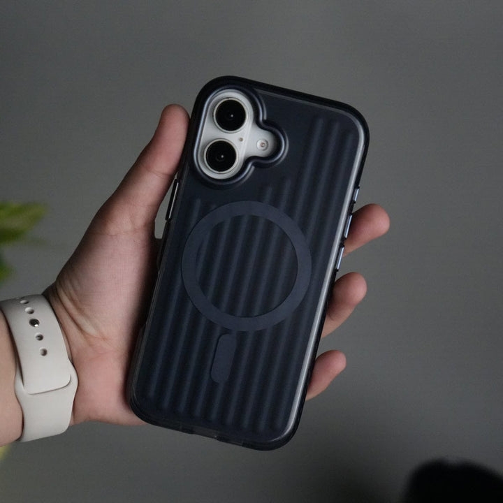 FRATO iPhone 17 Series iPhone 17 MagSafe Suitcase Design Case | Shockproof Ribbed Texture Back Cover