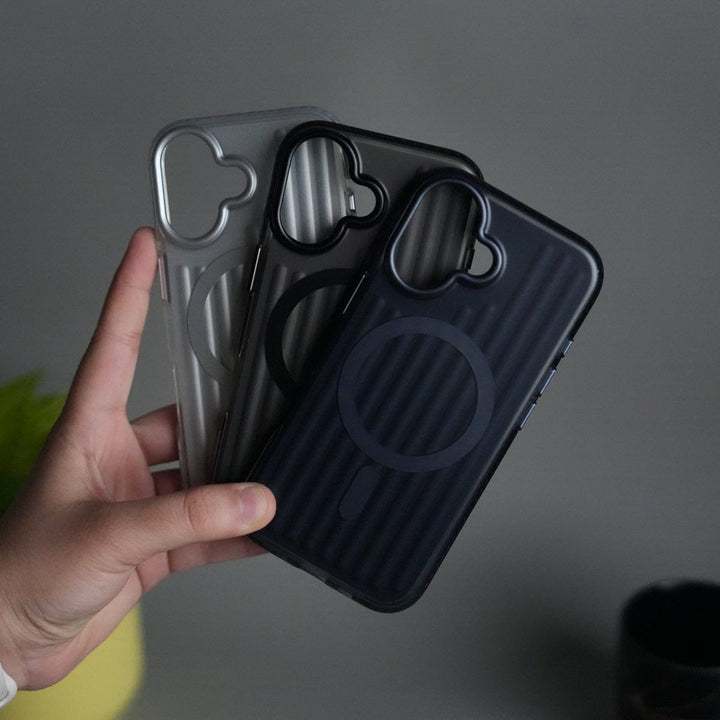 FRATO iPhone 17 Series iPhone 17 MagSafe Suitcase Design Case | Shockproof Ribbed Texture Back Cover
