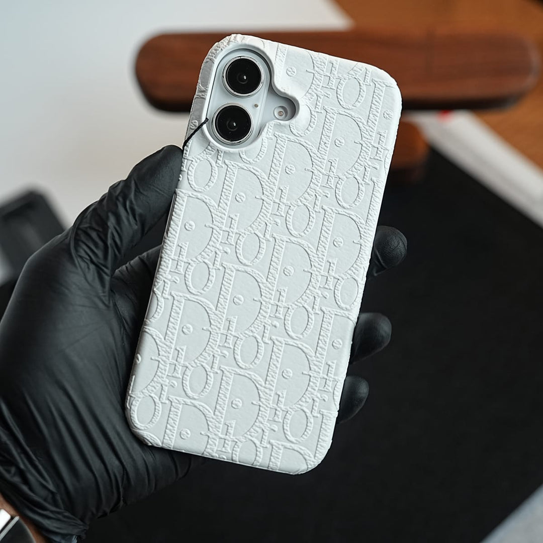 FRATO iPhone 17 Series iPhone 17 Premium Embossed PU Leather Designer Pattern Slim Protective Case