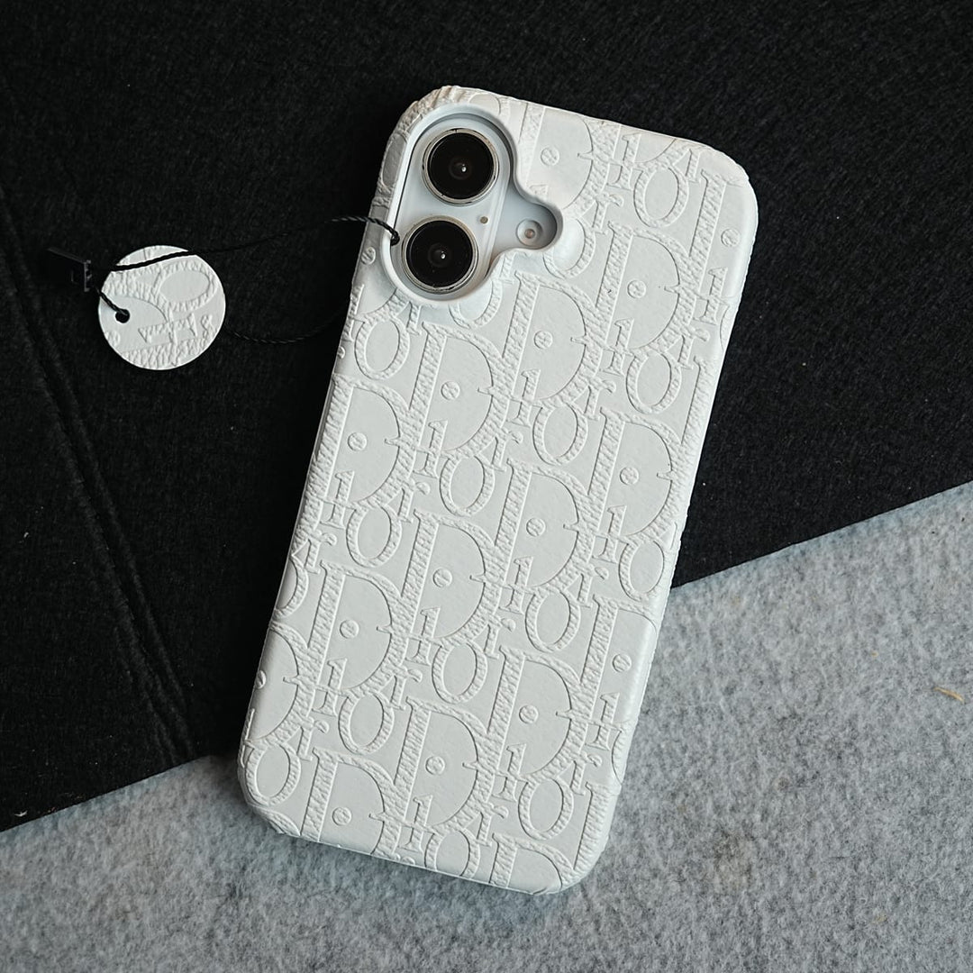 FRATO iPhone 17 Series iPhone 17 Premium Embossed PU Leather Designer Pattern Slim Protective Case