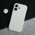 iPhone 17 Premium Embossed PU Leather Designer Pattern Slim Protective Case