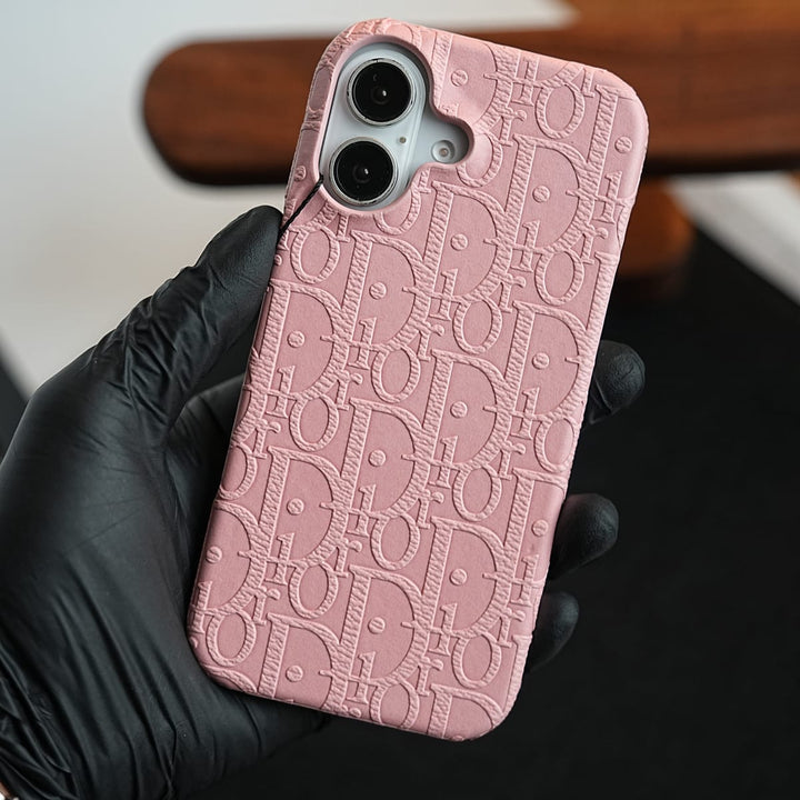 FRATO iPhone 17 Series iPhone 17 Premium Embossed PU Leather Designer Pattern Slim Protective Case
