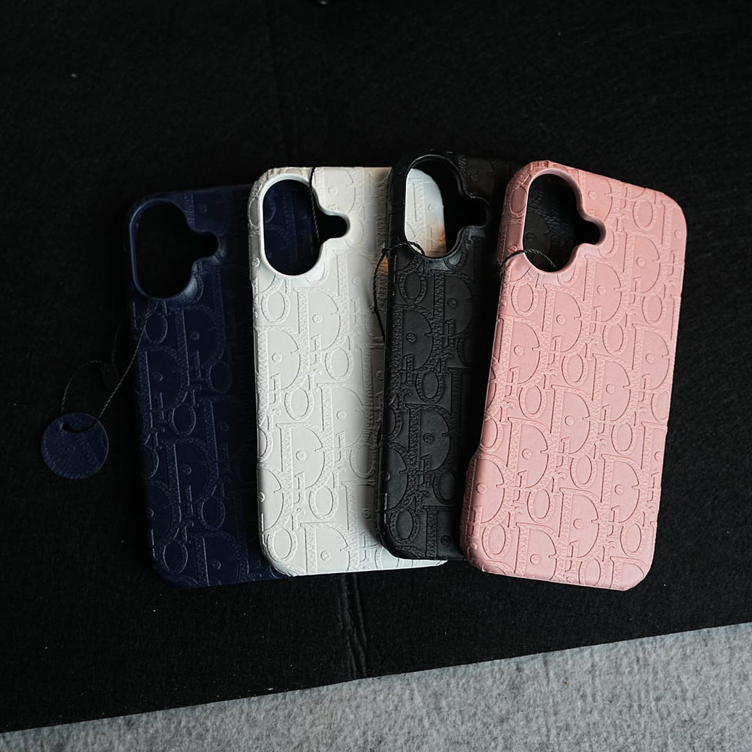 FRATO iPhone 17 Series iPhone 17 Premium Embossed PU Leather Designer Pattern Slim Protective Case