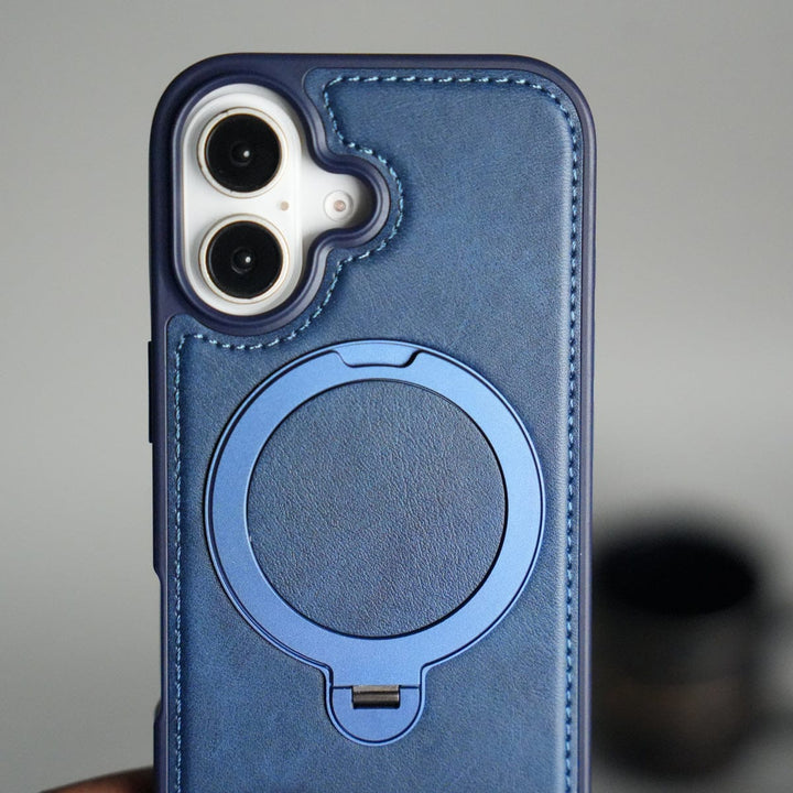 FRATO iPhone 17 Series iPhone 17 Premium PU Leather Kickstand Case | Luxury Shockproof Protective Back Cover