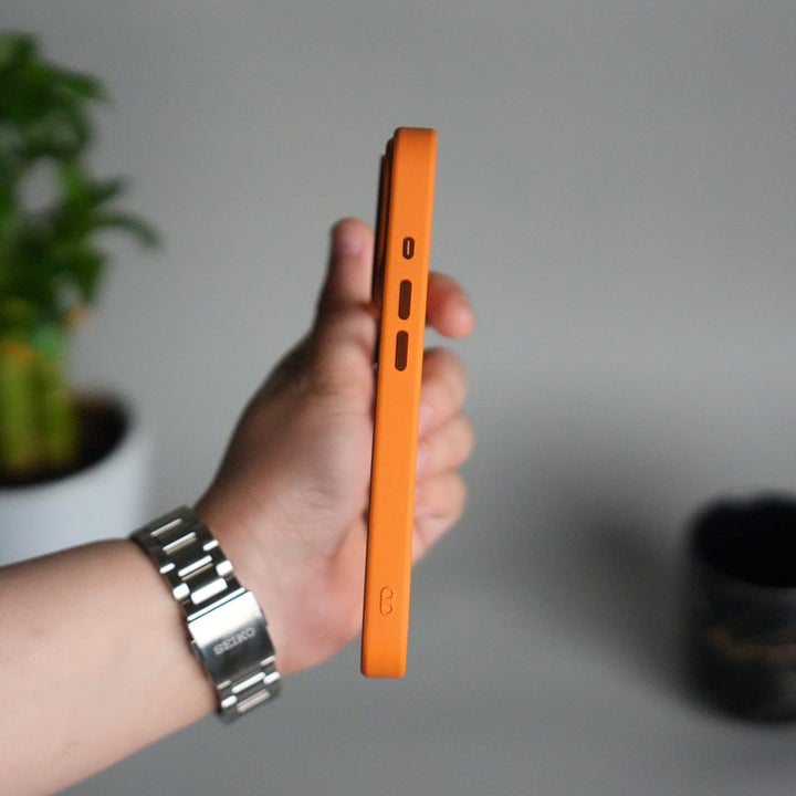 FRATO iPhone 17 Series iPhone 17 Pro Clear Magnetic Metal Camera Ring Case | MagSafe Ring | Cosmic Orange