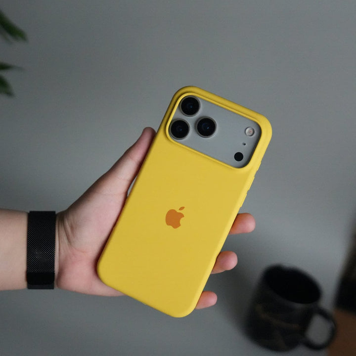 FRATO iPhone 17 Series iPhone 17 Pro Liquid Silicone Case Cover (Yellow)