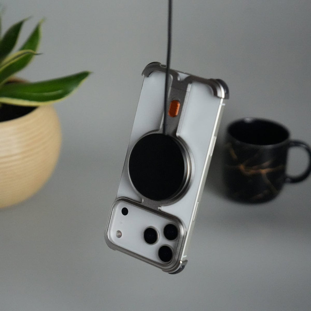 FRATO iPhone 17 Series iPhone 17 Pro Max Aluminium Metal Frame Rotating Kickstand Case