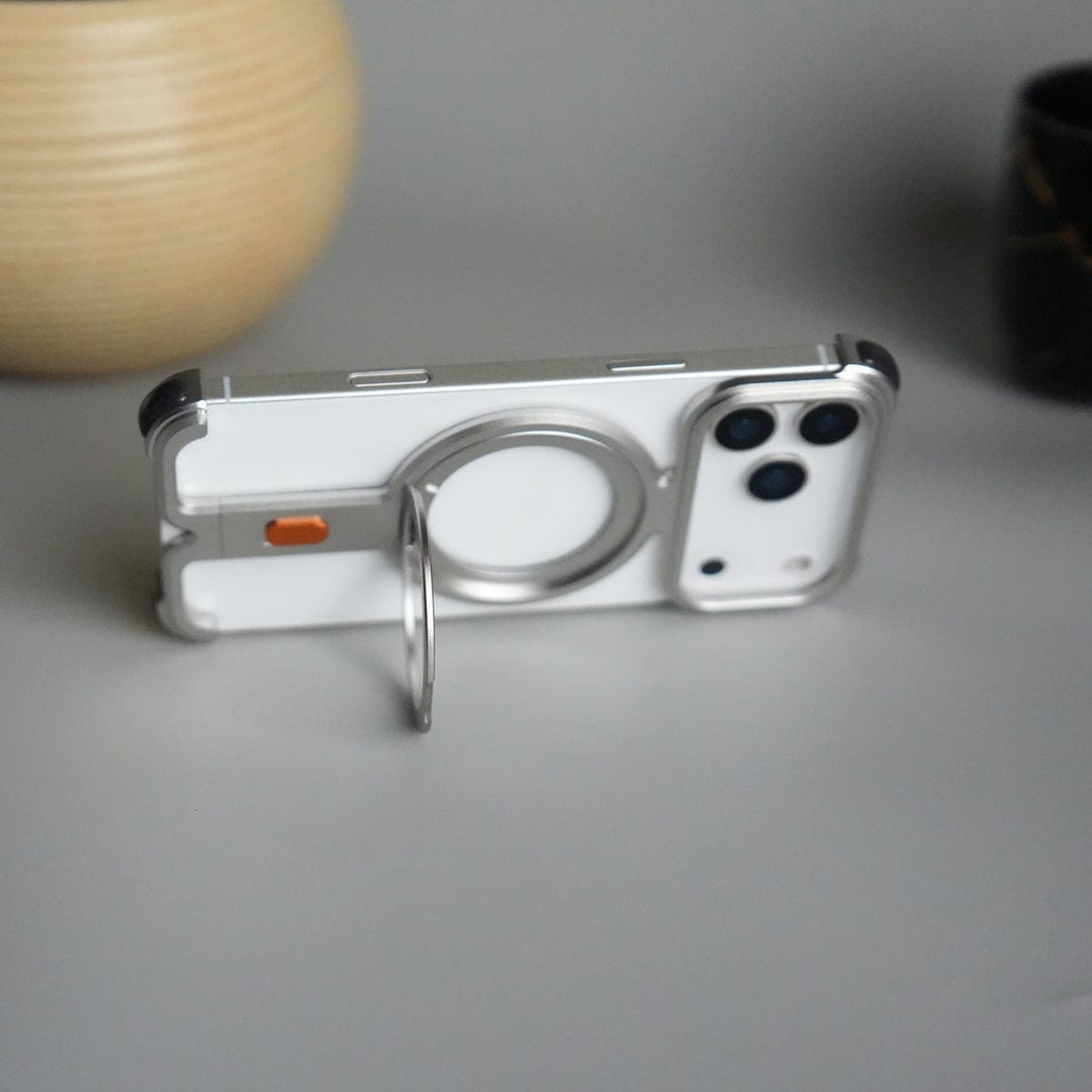 FRATO iPhone 17 Series iPhone 17 Pro Max Aluminium Metal Frame Rotating Kickstand Case