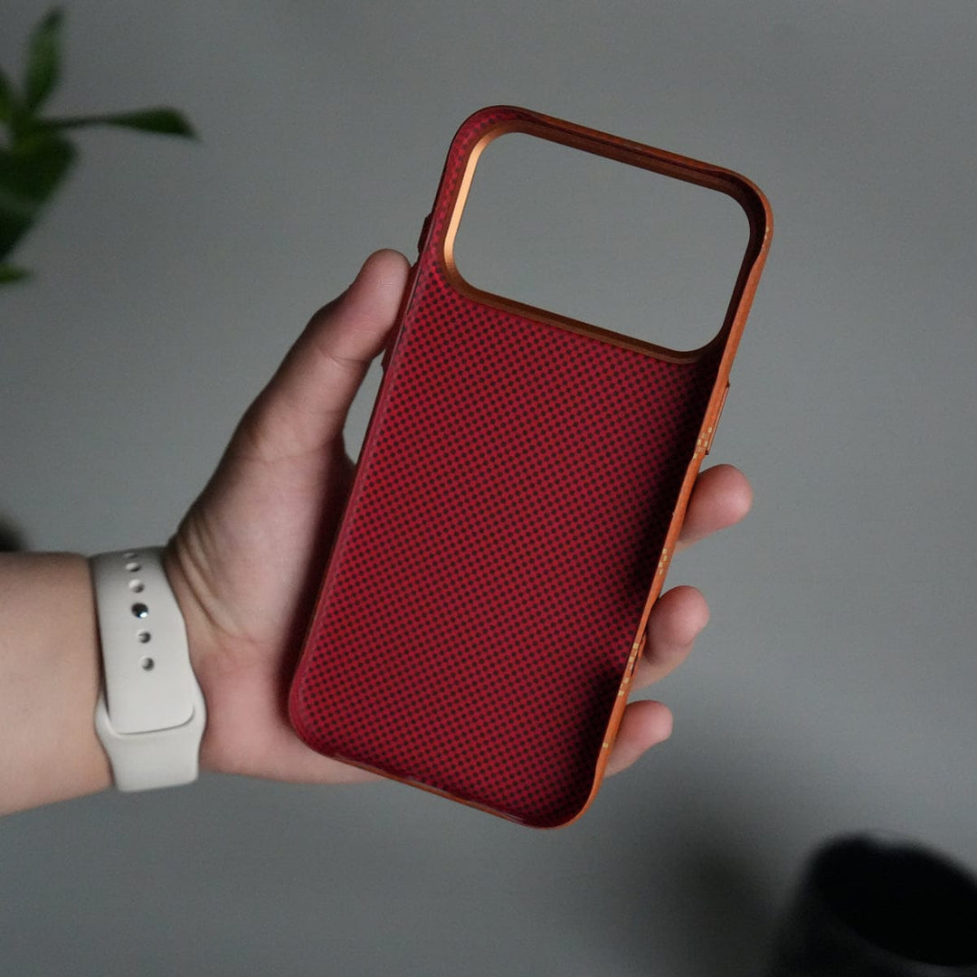 FRATO iPhone 17 Series iPhone 17 Pro Max Aramid Fiber Slim Case Cover  | Orange