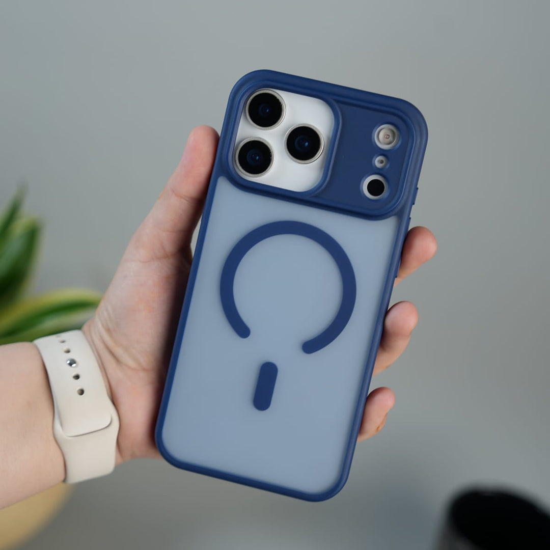 FRATO iPhone 17 Series iPhone 17 Pro Max / Blue iPhone 17 Series Frosted Matte MagSafe Case | Anti-Fingerprint Translucent Back Cover