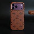 Premium Monogram Pattern Leather-Texture Case for iPhone 18 Series | Protective Back Cover