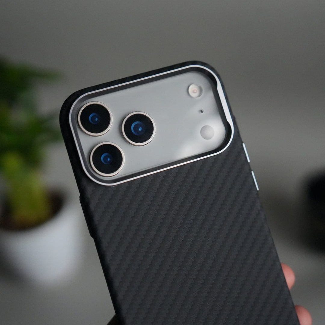 FRATO iPhone 17 Series iPhone 17 Pro Max Carbon Fiber Texture Design Hard Pc MagSafe Case Cover BlackCarbon