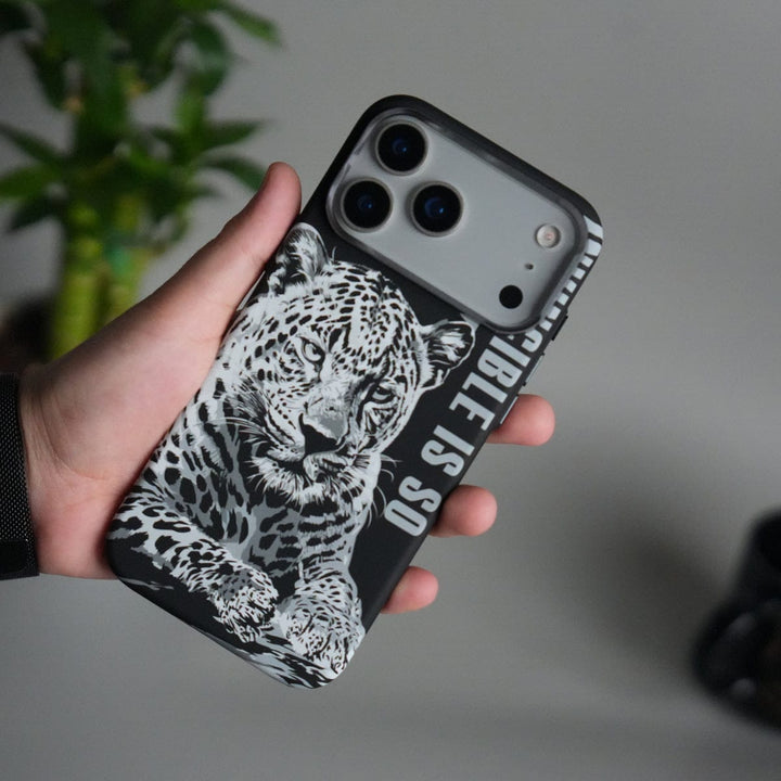 FRATO iPhone 17 Series iPhone 17 Pro Max Carbon Fiber Texture Design Hard Pc MagSafe Case Cover BWLeopard