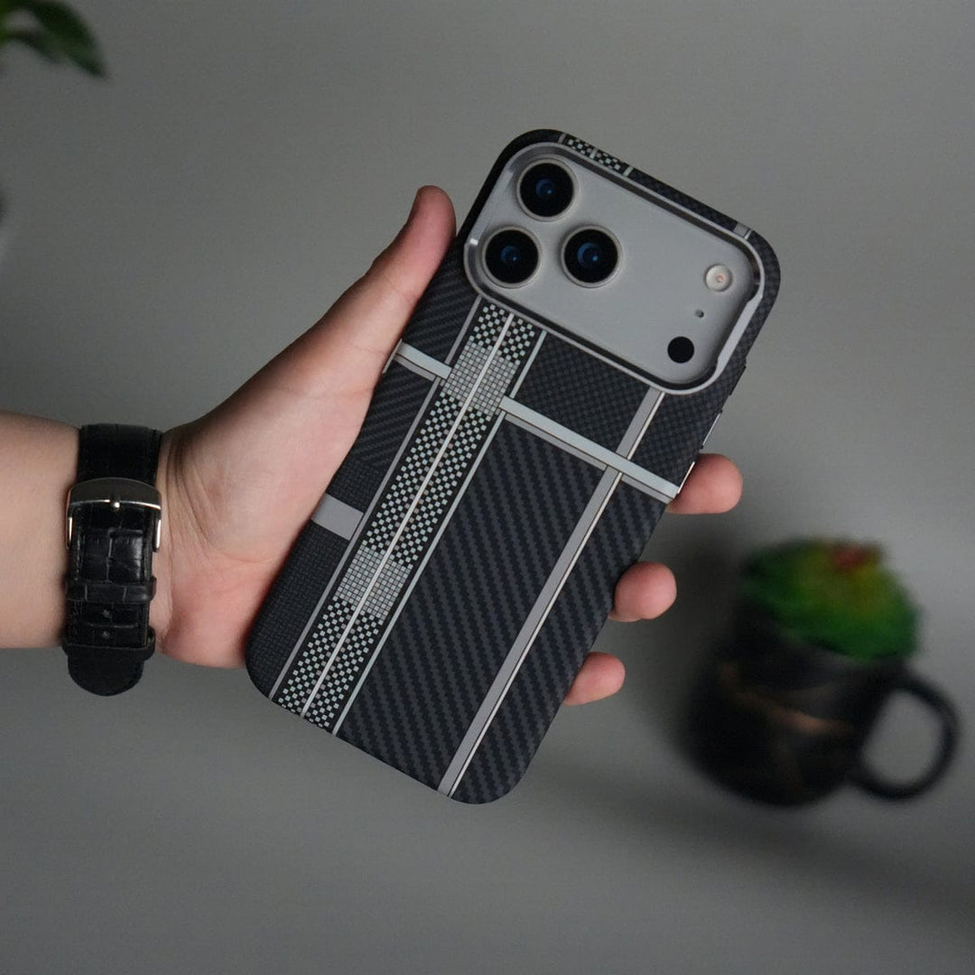 FRATO iPhone 17 Series iPhone 17 Pro Max Carbon Fiber Texture Design Hard Pc MagSafe Case Cover MixLine