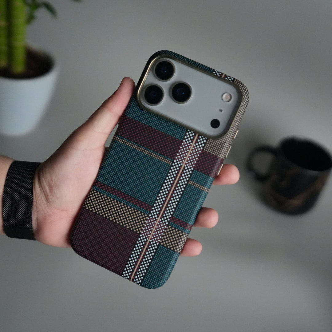 FRATO iPhone 17 Series iPhone 17 Pro Max Carbon Fiber Texture Design Hard Pc MagSafe Case Cover RedWhite