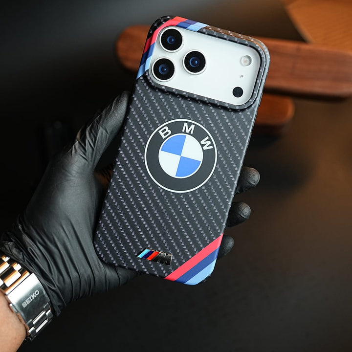 FRATO iPhone 17 Series iPhone 17 Pro Max Carbon Fiber Texture Motorsport Case for iPhone 17 Series | Racing Style Cover