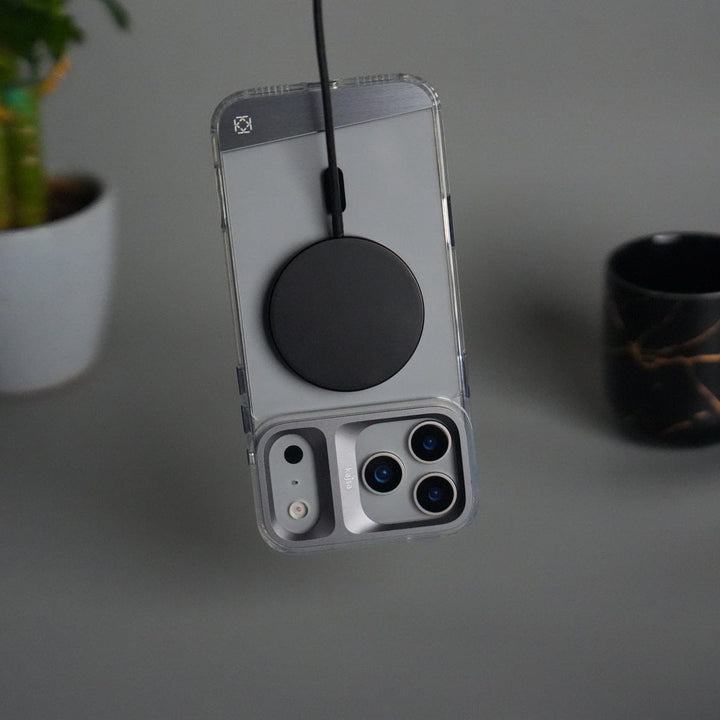 FRATO iPhone 17 Series iPhone 17 Pro Max Clear MagSafe Case | Aluminum Metal Camera Frame | Shockproof Transparent Back Cover