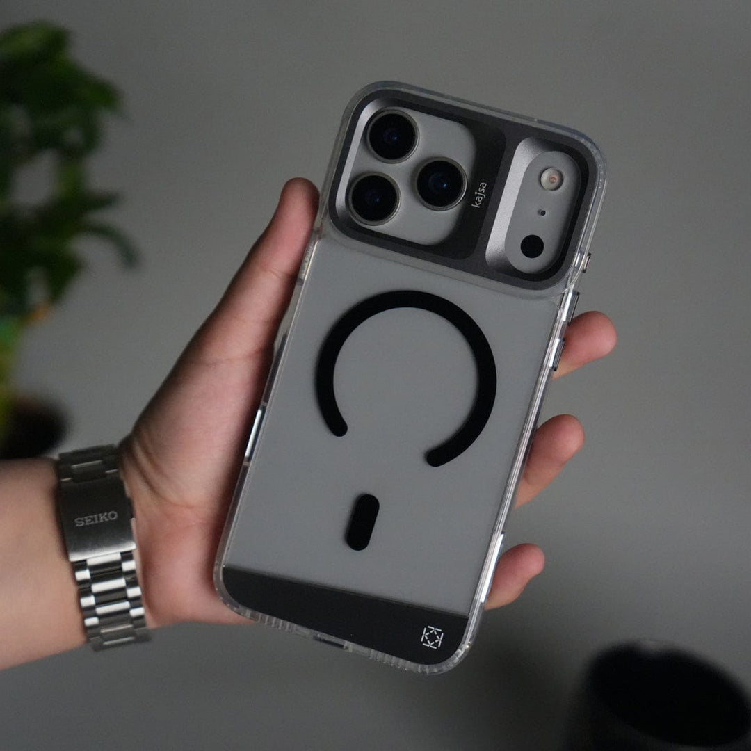 FRATO iPhone 17 Series iPhone 17 Pro Max Clear MagSafe Case | Aluminum Metal Camera Frame | Shockproof Transparent Back Cover