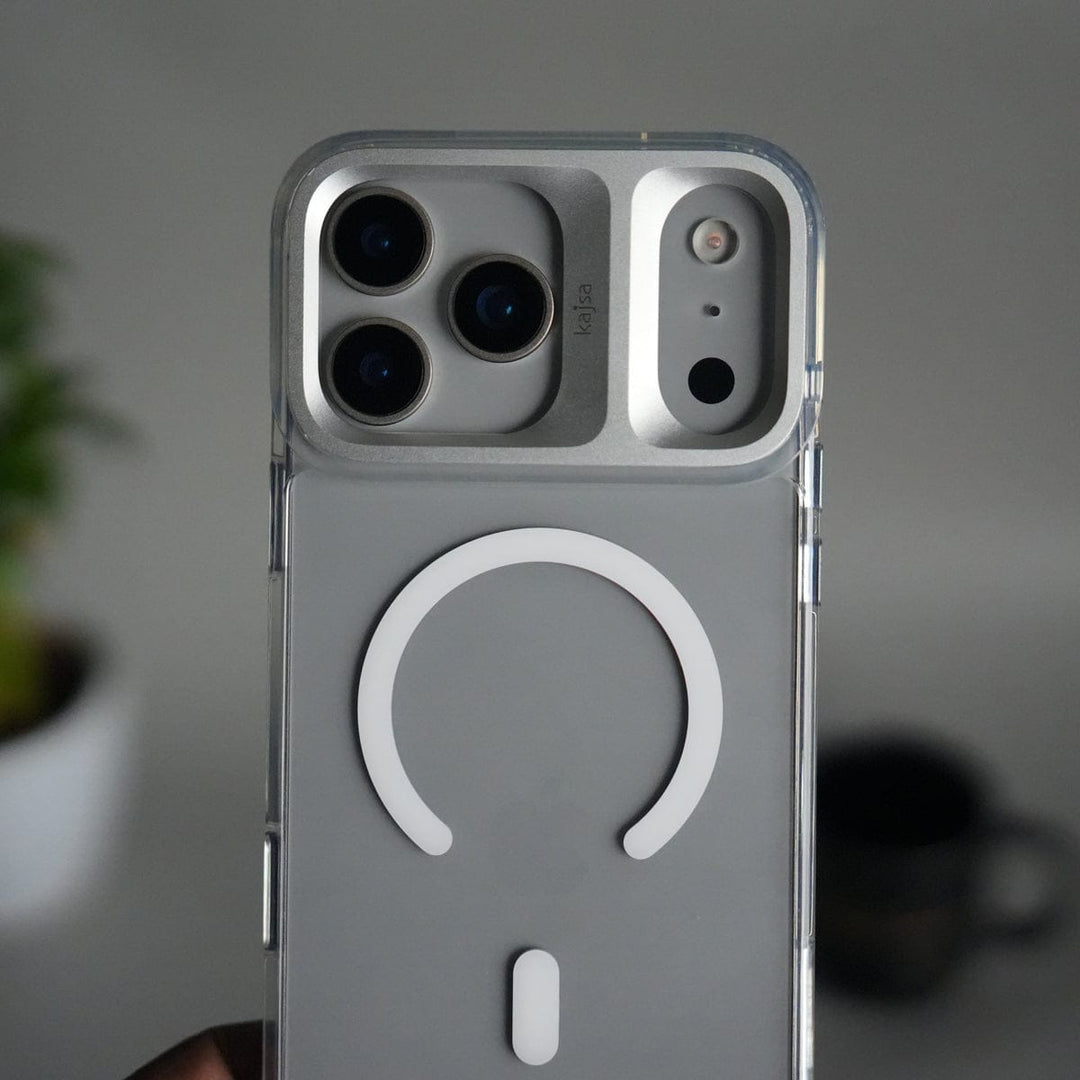 FRATO iPhone 17 Series iPhone 17 Pro Max Clear MagSafe Case | Aluminum Metal Camera Frame | Shockproof Transparent Back Cover