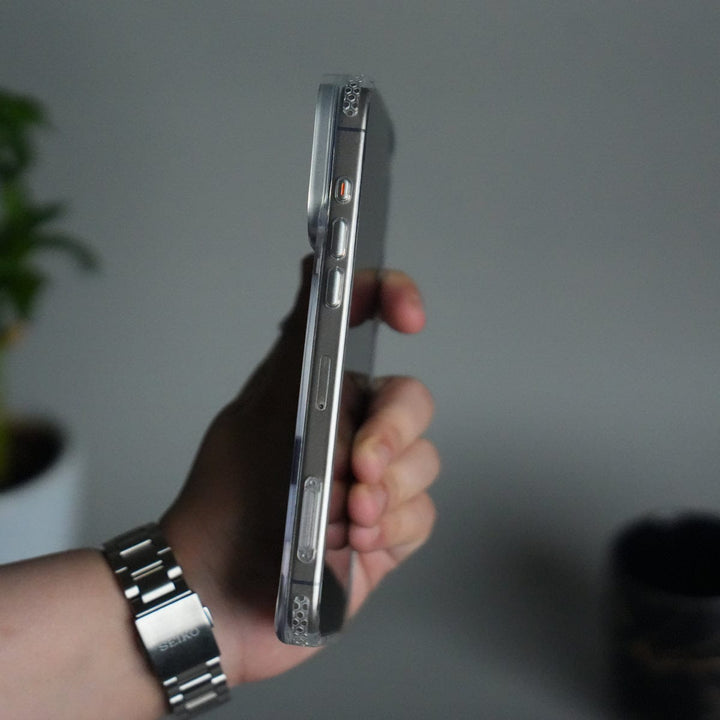 FRATO iPhone 17 Series iPhone 17 Pro Max Clear MagSafe Case | Aluminum Metal Camera Frame | Shockproof Transparent Back Cover