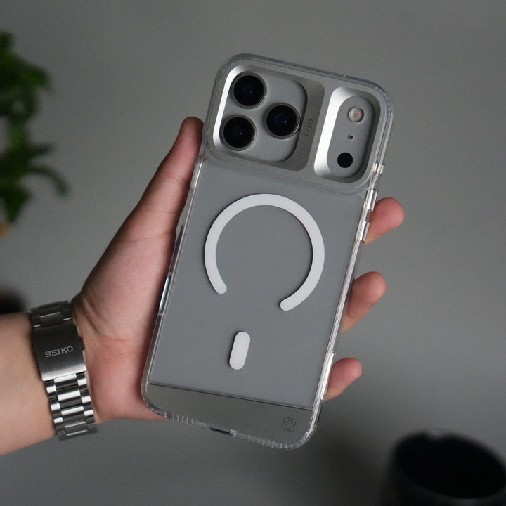 FRATO iPhone 17 Series iPhone 17 Pro Max Clear MagSafe Case | Aluminum Metal Camera Frame | Shockproof Transparent Back Cover