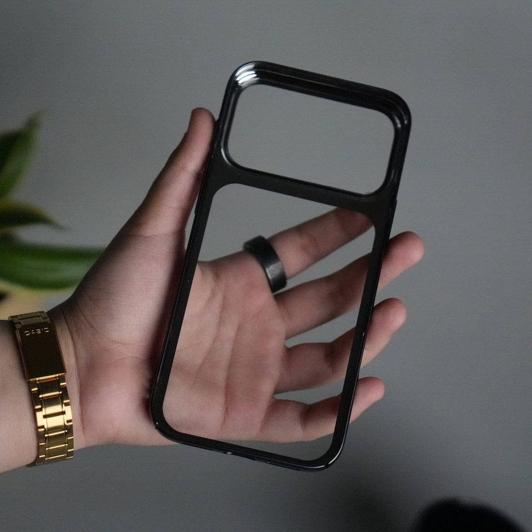 FRATO iPhone 17 Series iPhone 17 Pro Max Clear Shell Case | Slim Back Cover with Electroplated Edges