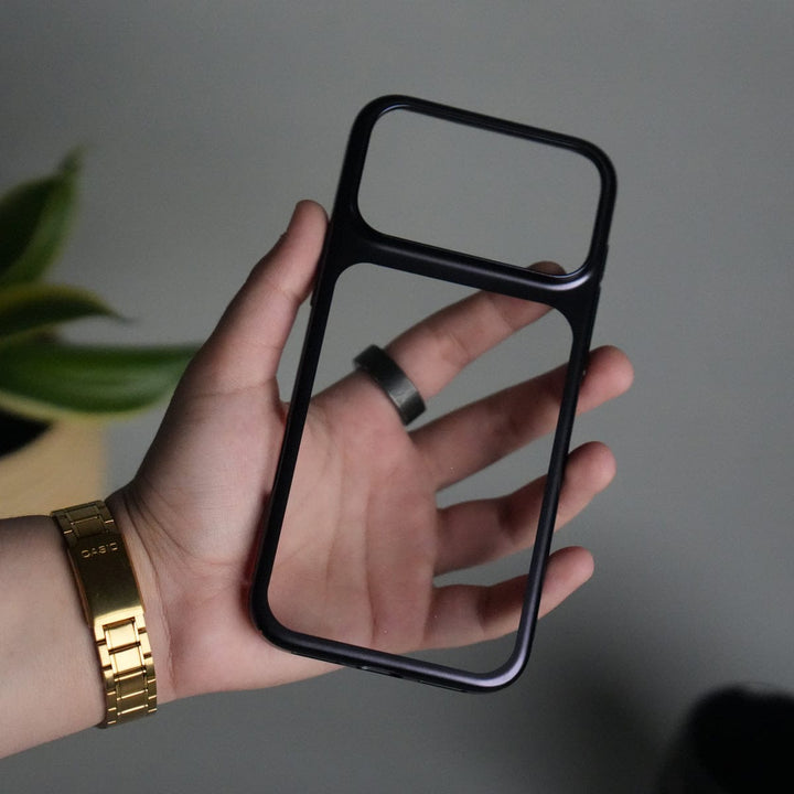 FRATO iPhone 17 Series iPhone 17 Pro Max Clear Shell Case | Slim Back Cover with Electroplated Edges