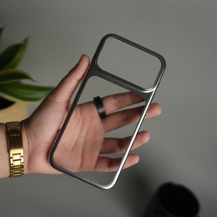 FRATO iPhone 17 Series iPhone 17 Pro Max Clear Shell Case | Slim Back Cover with Electroplated Edges