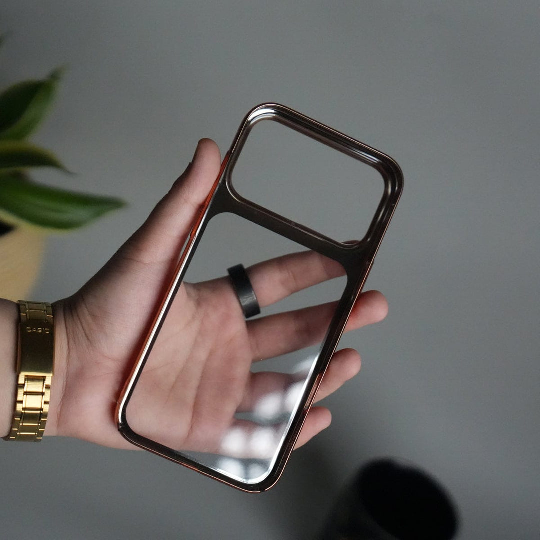 FRATO iPhone 17 Series iPhone 17 Pro Max Clear Shell Case | Slim Back Cover with Electroplated Edges