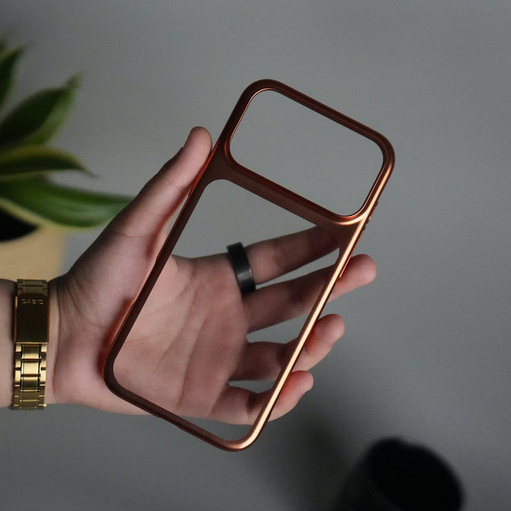 FRATO iPhone 17 Series iPhone 17 Pro Max Clear Shell Case | Slim Back Cover with Electroplated Edges