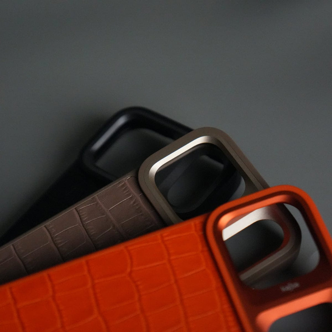 FRATO iPhone 17 Series iPhone 17 Pro Max Crocodile Leather Pattern Case | Premium Luxury Back Cover with Metal Camera Frame