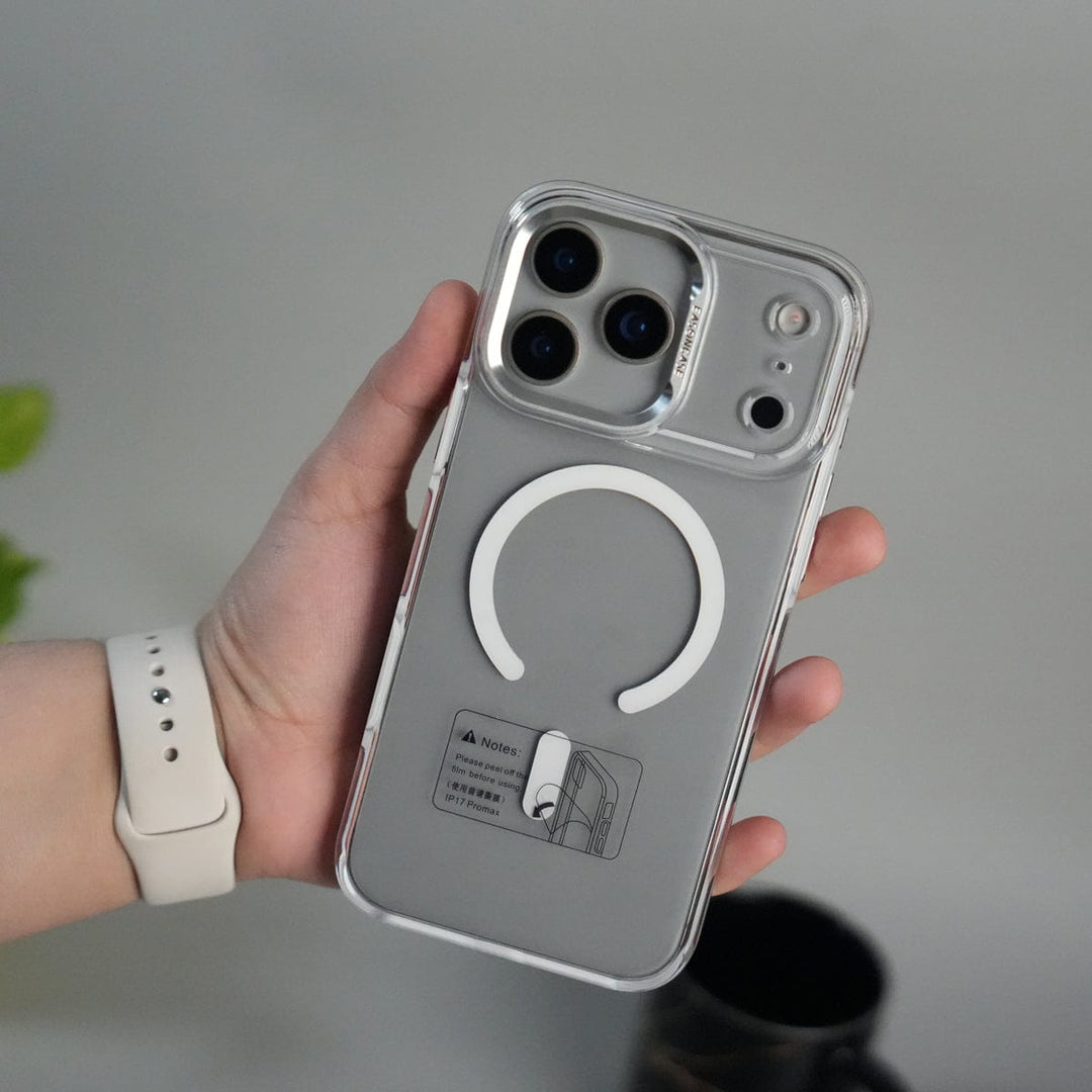 FRATO iPhone 17 Series iPhone 17 Pro Max Crystal Clear Anti-Yellow Case with MagSafe &amp; Metal Camera Bumper
