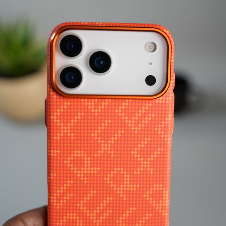 FRATO iPhone 17 Series iPhone 17 Pro Max ERF Carbon Fiber Texture Hard Pc MagSafe Case | Lightweight Back Cover