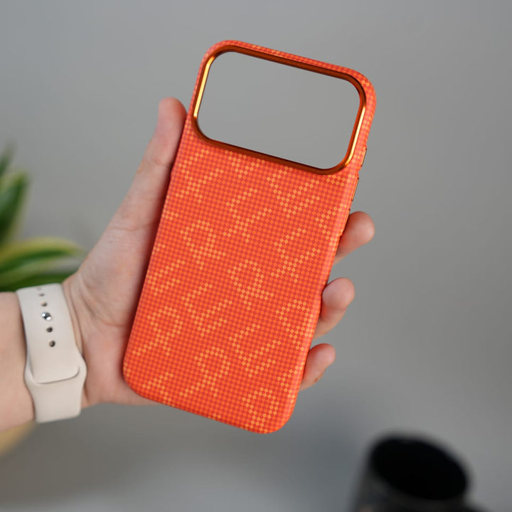 FRATO iPhone 17 Series iPhone 17 Pro Max ERF Carbon Fiber Texture Hard Pc MagSafe Case | Lightweight Back Cover