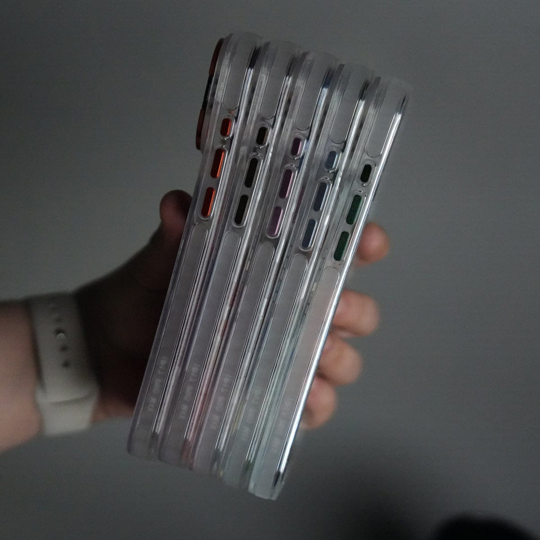 FRATO iPhone 17 Series iPhone 17 Pro Max FloraCrystal Clear Floral Design Case with Color Metal Camera Stand Frame