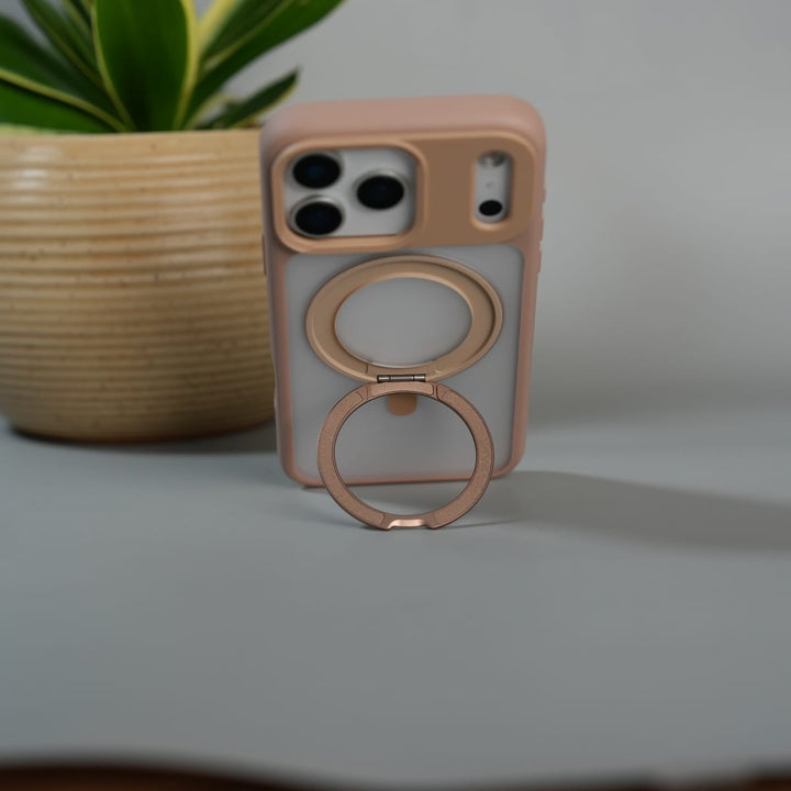 FRATO iPhone 17 Series iPhone 17 Pro Max Frosted Case with MagSafe Metal Kickstand | Shockproof Matte Hybrid Cover