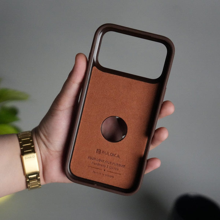 FRATO iPhone 17 Series iPhone 17 Pro Max Full PU Leather Inbuilt Metal Stand Case Cover