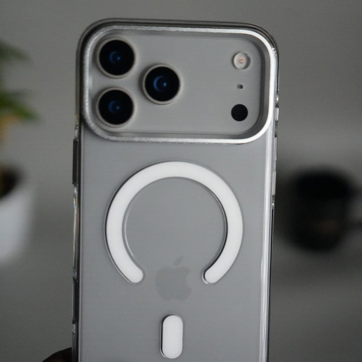 FRATO iPhone 17 Series iPhone 17 Pro Max Hard Crystal Transparent MagSafe Case | Anti-Yellow Clear Back Cover with Metal Camera Bump