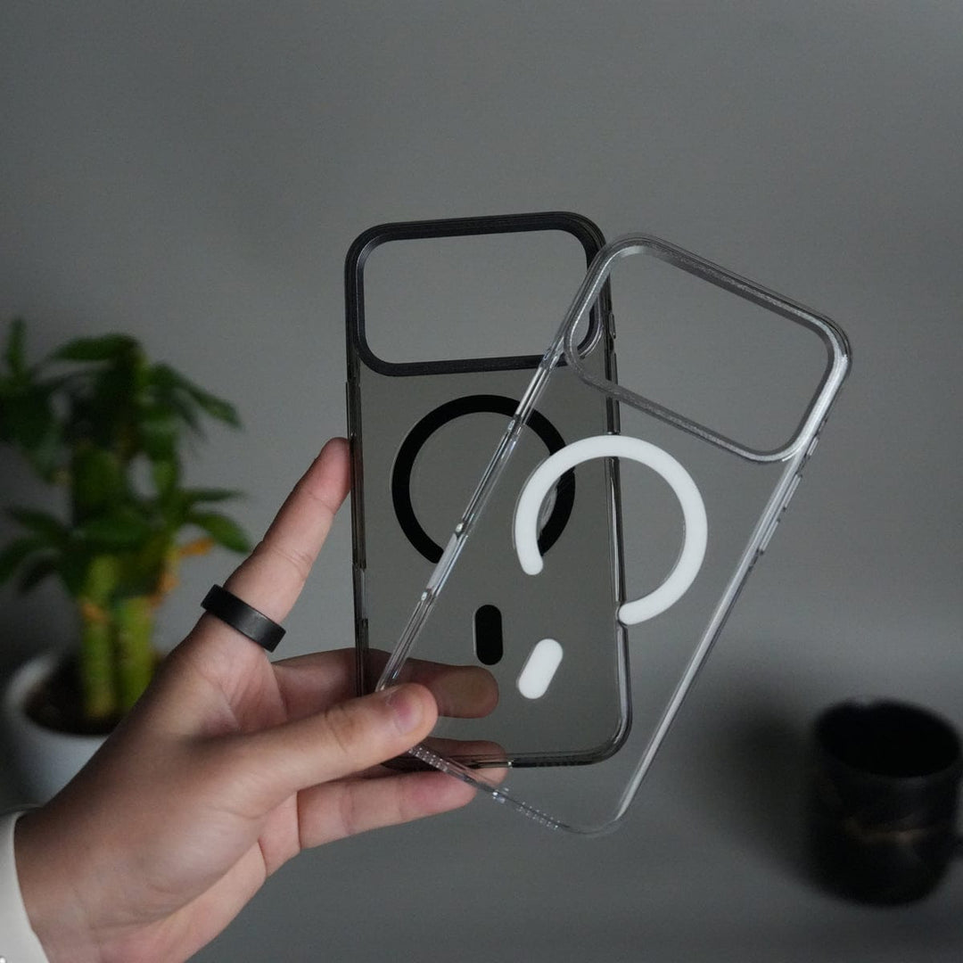 FRATO iPhone 17 Series iPhone 17 Pro Max Hard Crystal Transparent MagSafe Case | Anti-Yellow Clear Back Cover with Metal Camera Bump