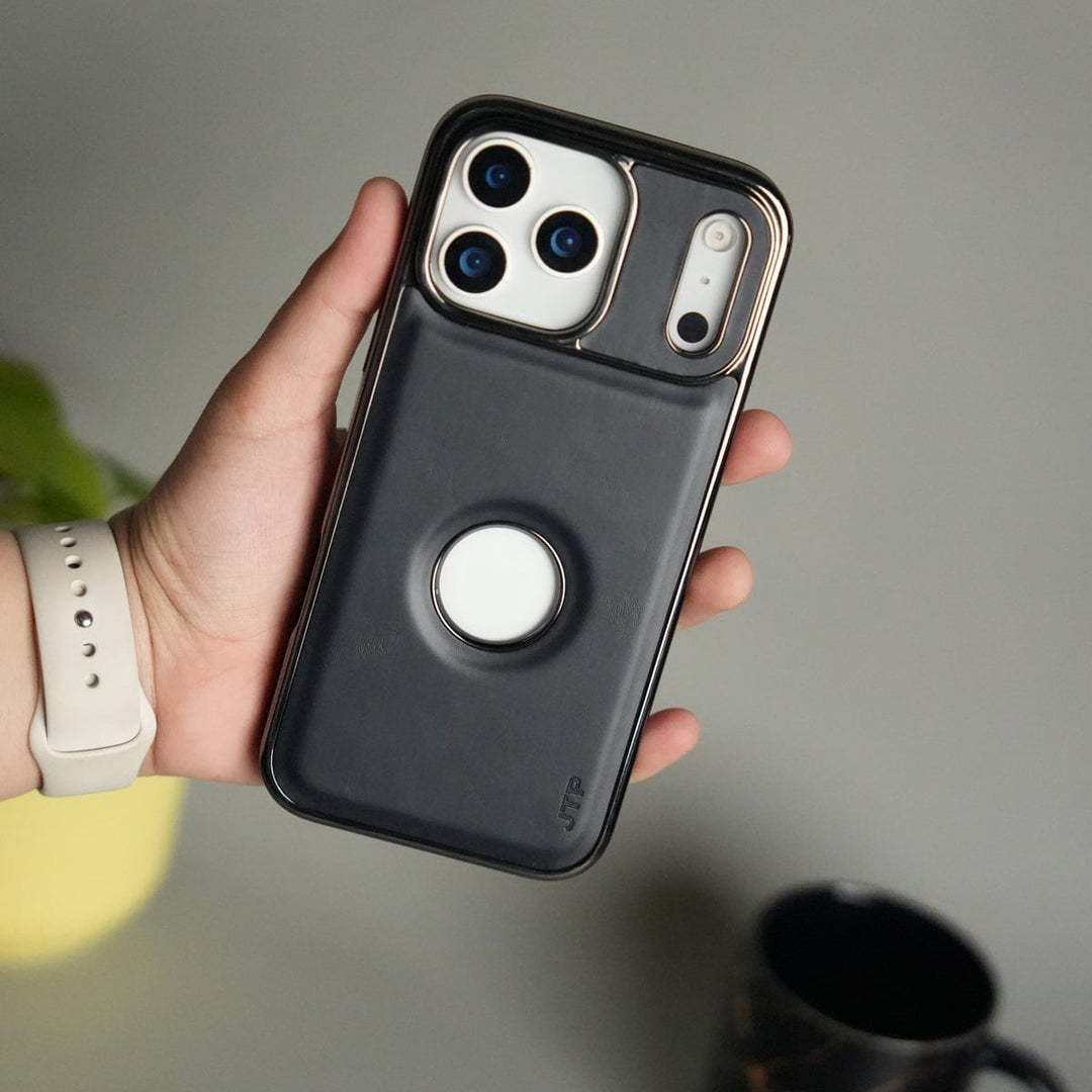 FRATO iPhone 17 Series iPhone 17 Pro Max JTP PU Leather Logo Cut Case Premium Finish Cover