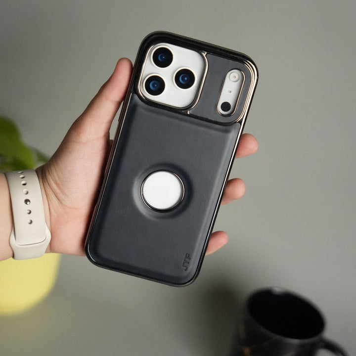 FRATO iPhone 17 Series iPhone 17 Pro Max JTP PU Leather Logo Cut Case Premium Finish Cover