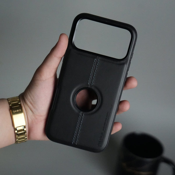 FRATO iPhone 17 Series iPhone 17 Pro Max Leather Case | Classic Middle Stitched PU Back Cover