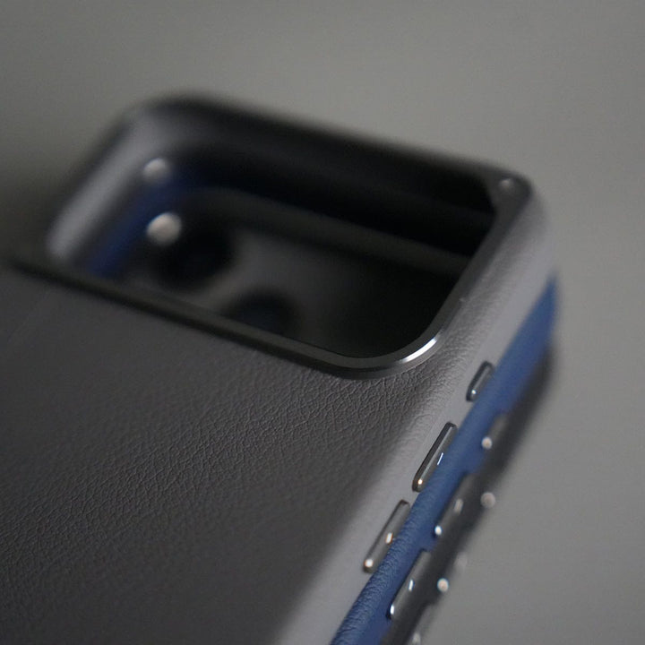 FRATO iPhone 17 Series iPhone 17 Pro Max Leather Texture MagSafe PVC NUIU Case With Metal Camera Bump