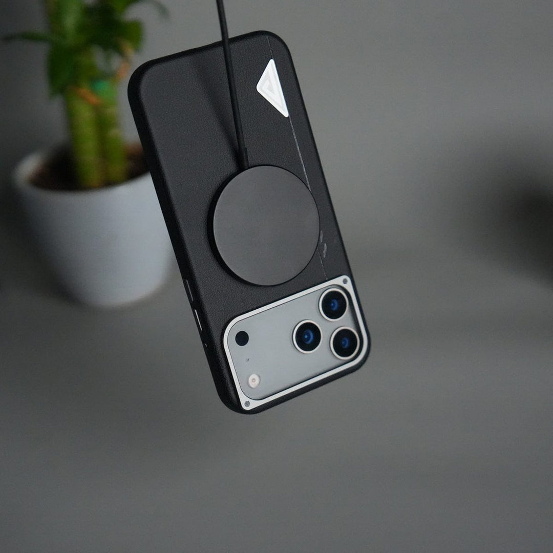 FRATO iPhone 17 Series iPhone 17 Pro Max Leather Texture MagSafe PVC NUIU Case With Metal Camera Bump
