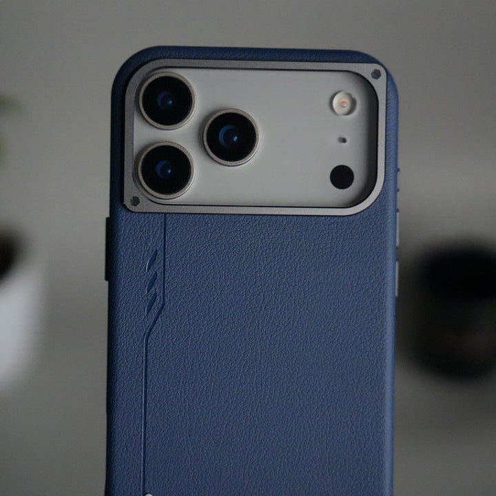 FRATO iPhone 17 Series iPhone 17 Pro Max Leather Texture MagSafe PVC NUIU Case With Metal Camera Bump