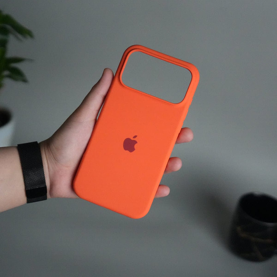 FRATO iPhone 17 Series iPhone 17 Pro Max Liquid Silicone Case Cover (Orange)