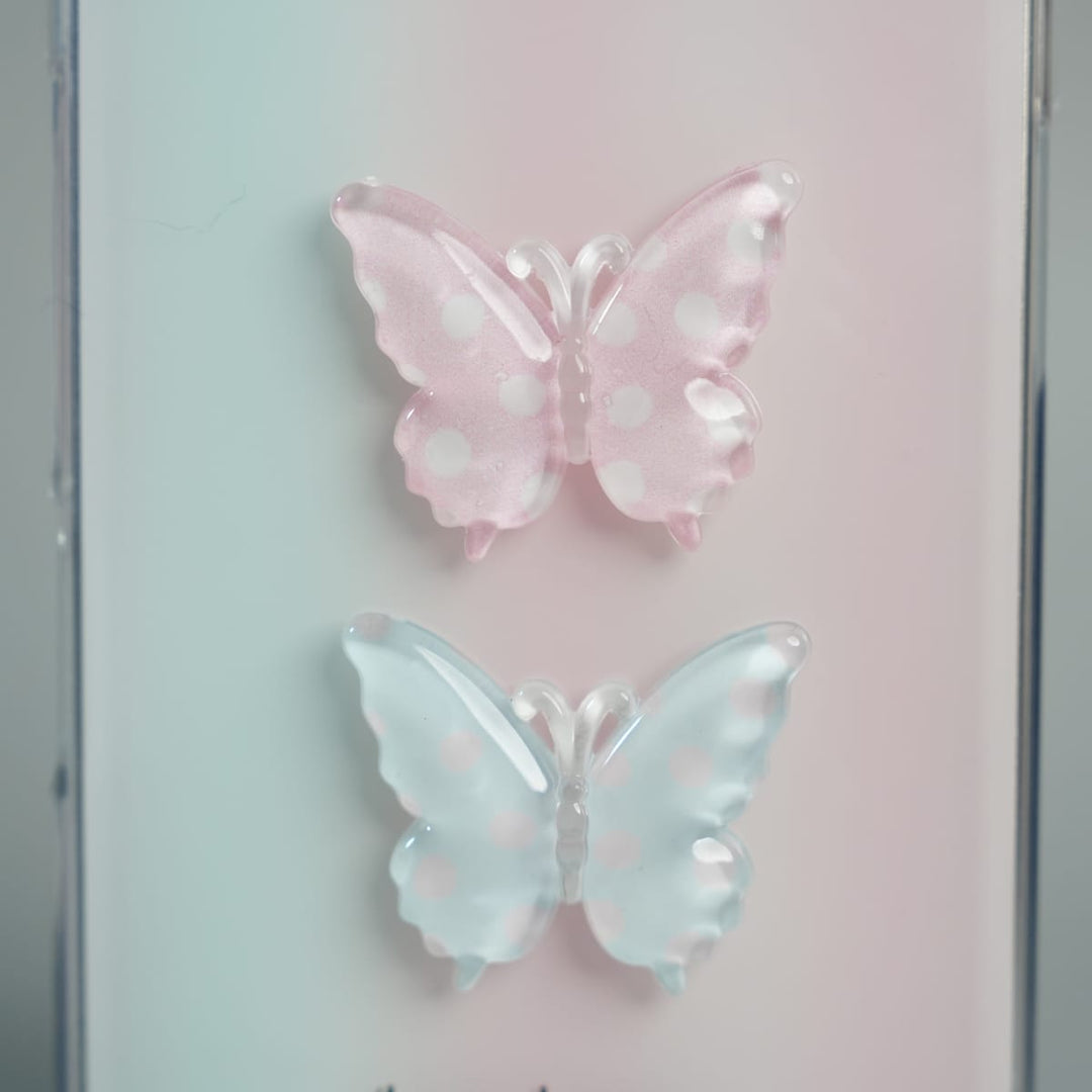 FRATO iPhone 17 Series iPhone 17 Pro Max Luxury 3D Butterfly Gradient Case with Pearl Beaded Wristlet